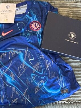 Chelsea FC Squad Autographed Nike Jersey 2024-2025